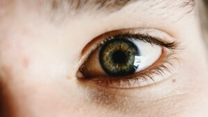 Close up image of a single eye