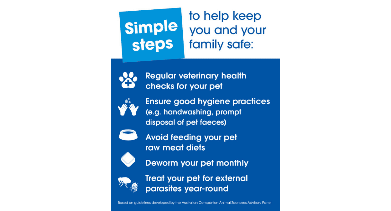 A poster reading "Simple steps to help keep you and your family safe."